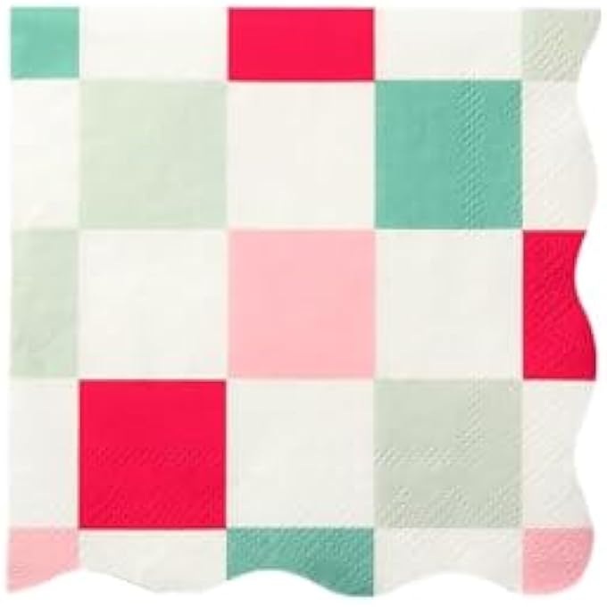 MULTI CHECK SMALL NAPKINS - Image 1